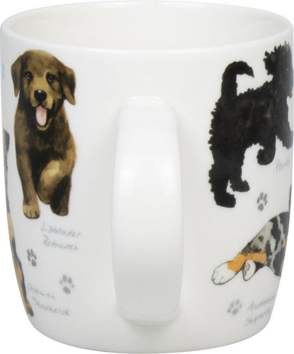 10er SET KÖNITZ 1172752867 Becher Natures Diversity - HUNDE 400 ml aus Bone China Porzellan / Artenvielfalt – Bild 4