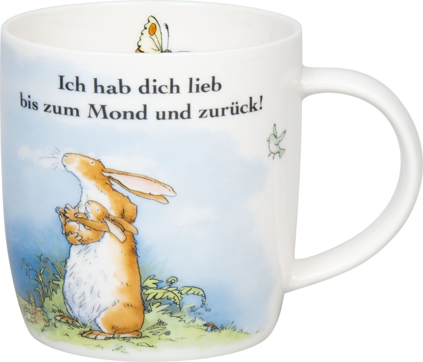 KÖNITZ 1172752895 Becher Ich hab dich lieb bis zum Mond und zurück! - 400 ml, New Bone