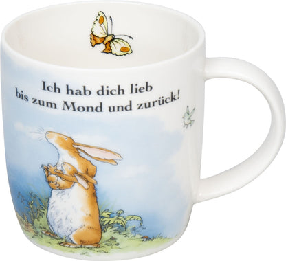 KÖNITZ 1172752895 Becher Ich hab dich lieb bis zum Mond und zurück! - 400 ml, New Bone – Bild 4