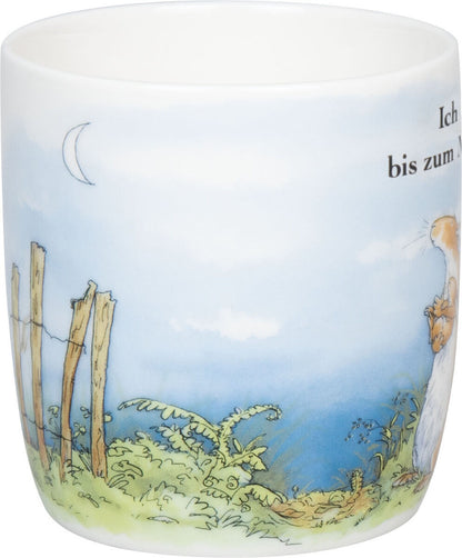 KÖNITZ 1172752895 Becher Ich hab dich lieb bis zum Mond und zurück! - 400 ml, New Bone – Bild 5