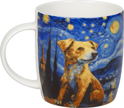 KÖNITZ 1172752919 Becher Arty Animals - Van Gogh's Dog 400 ml aus Bone China Porzellan / Hund – Bild 2