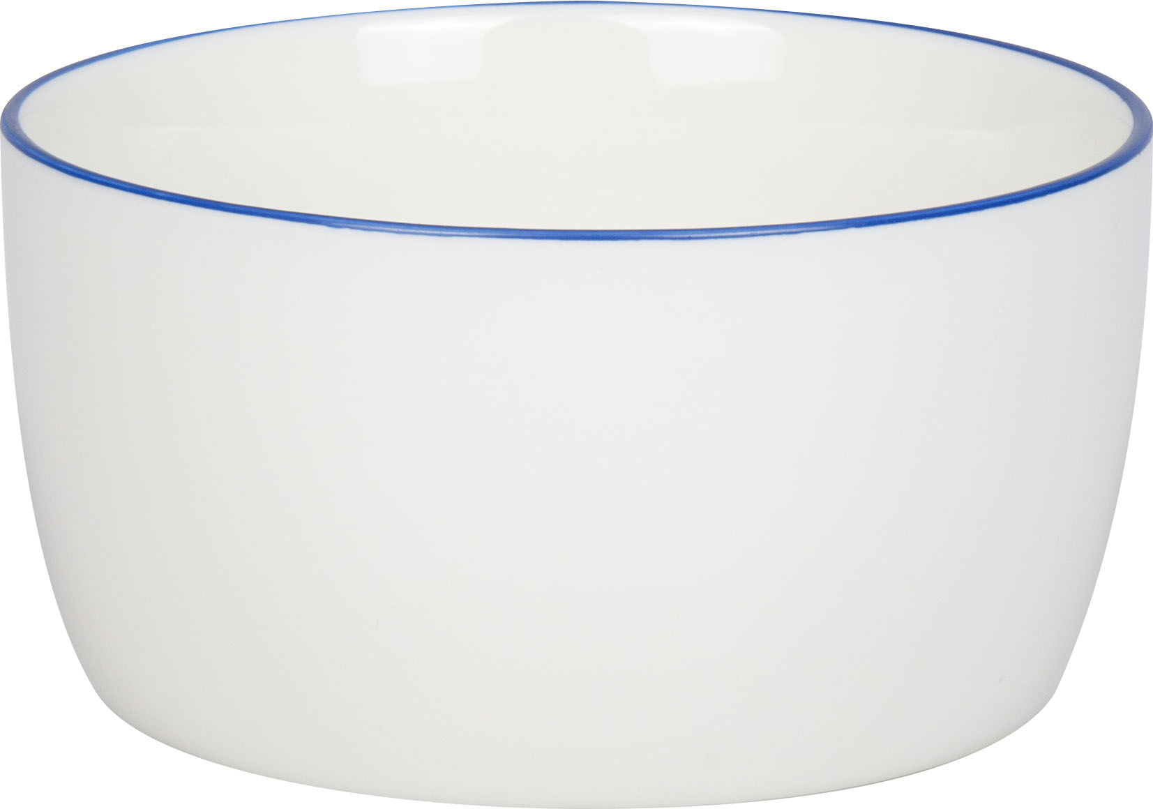 KÖNITZ 1192653047 Müslischale 380 ml mit blauem Rand, Basic Bone