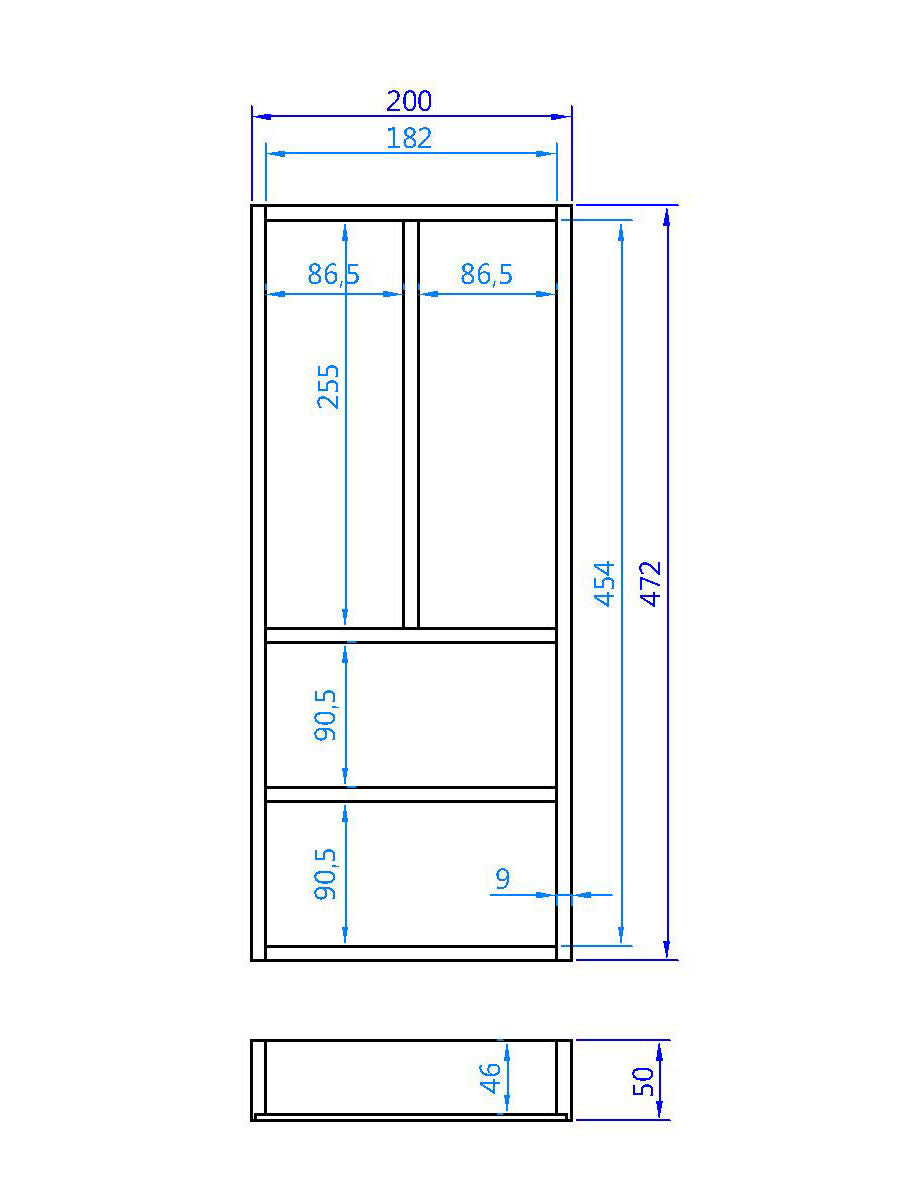 Besteckeinsatz AERIK aus Massivholz (Buche), 200 x 472 mm, universell / Besteckkasten
