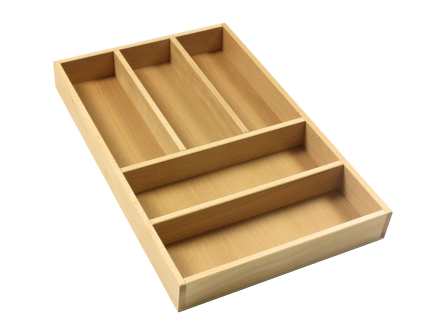 Besteckeinsatz AERIK aus Massivholz (Buche), 300 x 472 mm, universell / Besteckkasten