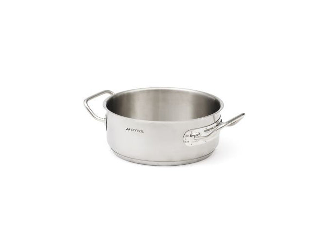 COMAS Niedriger Kochtopf ohne Deckel MAGNA EXPERT Edelstahl / Gastro