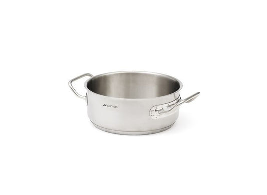 COMAS Niedriger Kochtopf ohne Deckel MAGNA EXPERT Edelstahl / Gastro