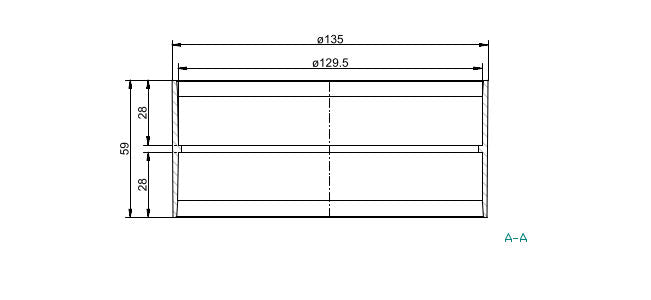 Naber R-VBS 125/150 Rohrverbinder COMPAIR® FLOW ROUND 125/150 weiß – Bild 3