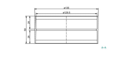 Naber R-VBS 125/150 Rohrverbinder COMPAIR® FLOW ROUND 125/150 weiß – Bild 3