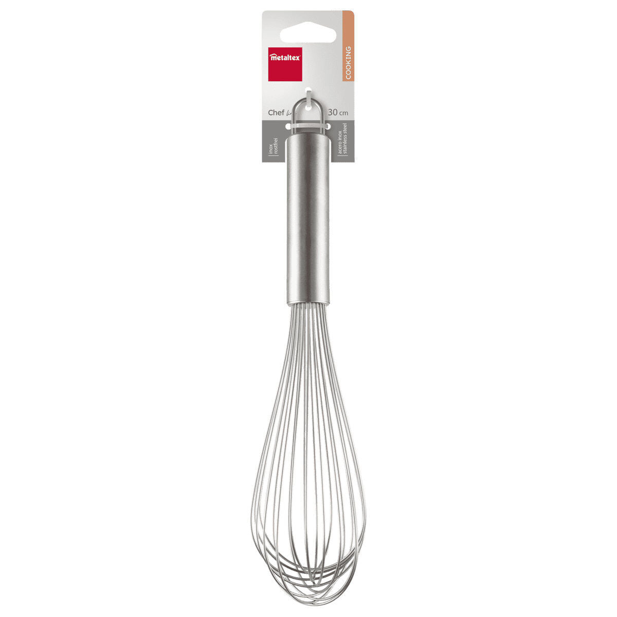 Metaltex 133030000 Schneebesen 30 cm Inox Chef Line