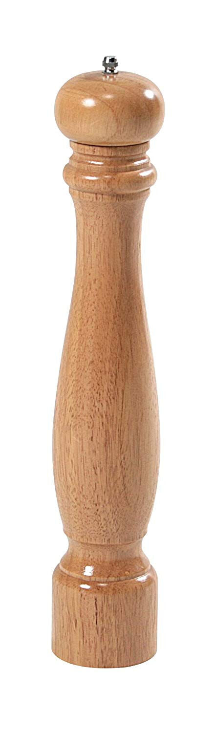 KESPER 13664 Pfeffermühle, Gummibaum, natur lackiert, Höhe: 40 cm