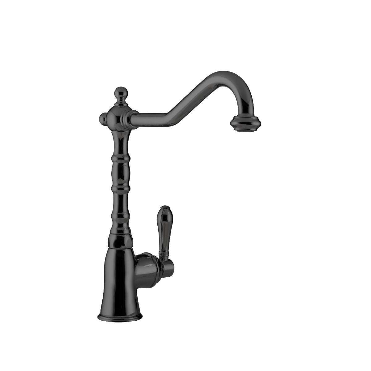 AquaCucina 13765-S Armatur BOHO in SCHWARZ matt mit Schwenkauslauf / Küchenarmatur / Einhebelmischer