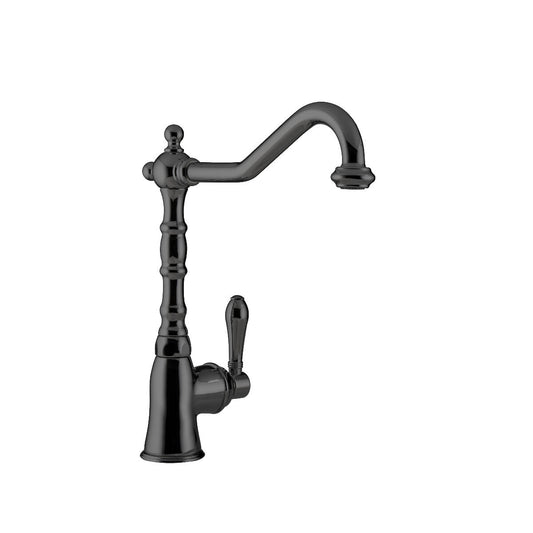 AquaCucina 13765-S Armatur BOHO in SCHWARZ matt mit Schwenkauslauf / Küchenarmatur / Einhebelmischer