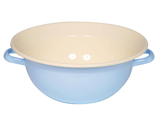 RIESS 0297-006 Weitling 32 cm, Blau, mit zwei Henkeln / Teigschüssel / Salatschüssel