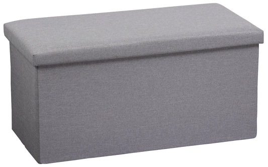 KESPER 15957 Polster-Sitzbank, grau, 76 x 38 x 38 cm, Polyester und Faserplatte