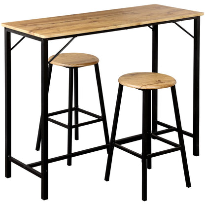 KESPER 1597813 Küchenbar 3tlg., FSC / Tisch mit zwei Hockern