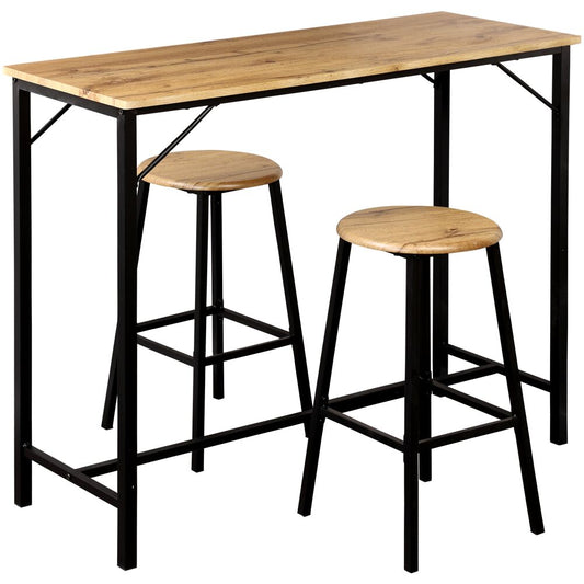 KESPER 1597813 Küchenbar 3tlg., FSC / Tisch mit zwei Hockern