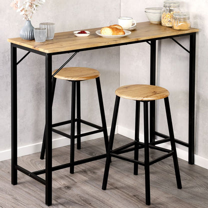 KESPER 1597813 Küchenbar 3tlg., FSC / Tisch mit zwei Hockern