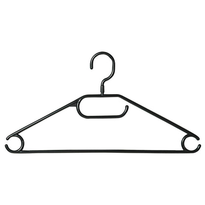 KESPER 16771 Kleiderbügel, 6er-Set, schwarz, Kunststoff