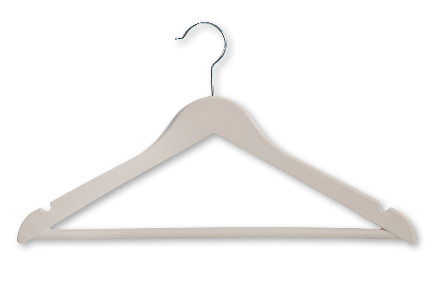 KESPER 16881 Formkleiderbügel, 3er Pack, beige, Kunststoff
