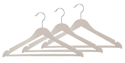 KESPER 16881 Formkleiderbügel, 3er Pack, beige, Kunststoff