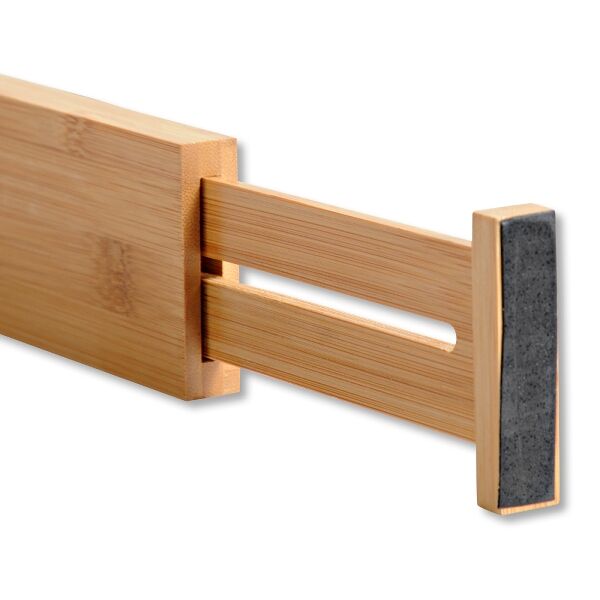 KESPER 1707413 Schubladentrenner, 4er Pack, Länge einstellbar von 45,5 bis 55 cm