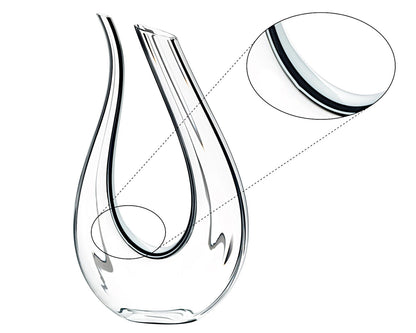 RIEDEL 1756/00 Dekanter AMADEO Fatto a Mano schwarz-weiß-schwarz, handgefertigt, Design-Dekanter – Bild 3