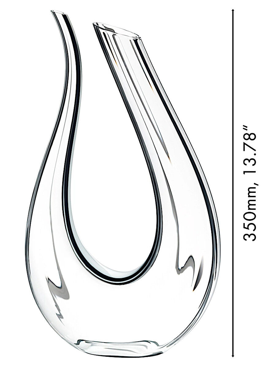 RIEDEL 1756/00 Dekanter AMADEO Fatto a Mano schwarz-weiß-schwarz, handgefertigt, Design-Dekanter – Bild 2