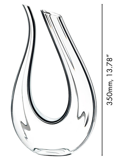RIEDEL 1756/00 Dekanter AMADEO Fatto a Mano schwarz-weiß-schwarz, handgefertigt, Design-Dekanter – Bild 2