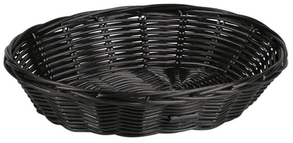 KESPER 17623 Brot- und Obstkorb, Kunststoff, schwarz, 24 x 20 x 6 cm