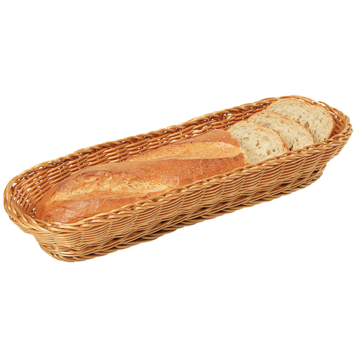 KESPER 17848 Baguette-Korb 41 x 13,5 x 7 cm, Kunststoffgeflecht / Brotkorb / Obstkorb