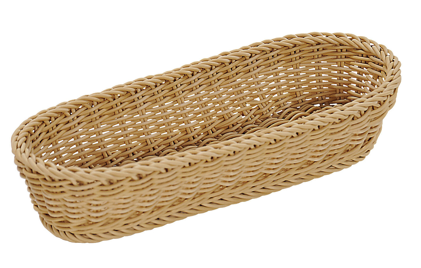 KESPER 17848 Baguette-Korb 41 x 13,5 x 7 cm, Kunststoffgeflecht / Brotkorb / Obstkorb