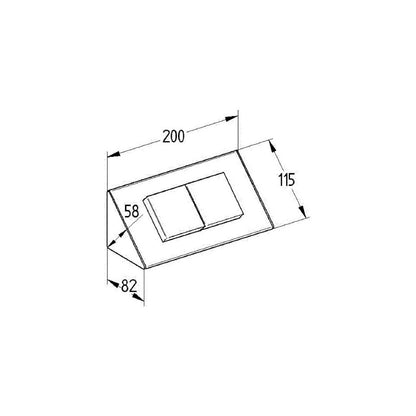 THEBO 2-fach Schuko Steckdosenelement ST 3900 ST/2 mit EDELSTAHL Gehäuse / Mehrfachsteckdose