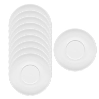 10er SET KÖNITZ Coffee Bar FOUR/FIVE Untertasse 15,9 cm, weiß, mit BM