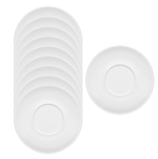 10er SET KÖNITZ Coffee Bar FOUR/FIVE Untertasse 15,9 cm, weiß, mit BM
