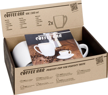 KÖNITZ 2er Set Coffee Bar SIX Kaffeebecher 300 ml im Geschenkkarton – Bild 4