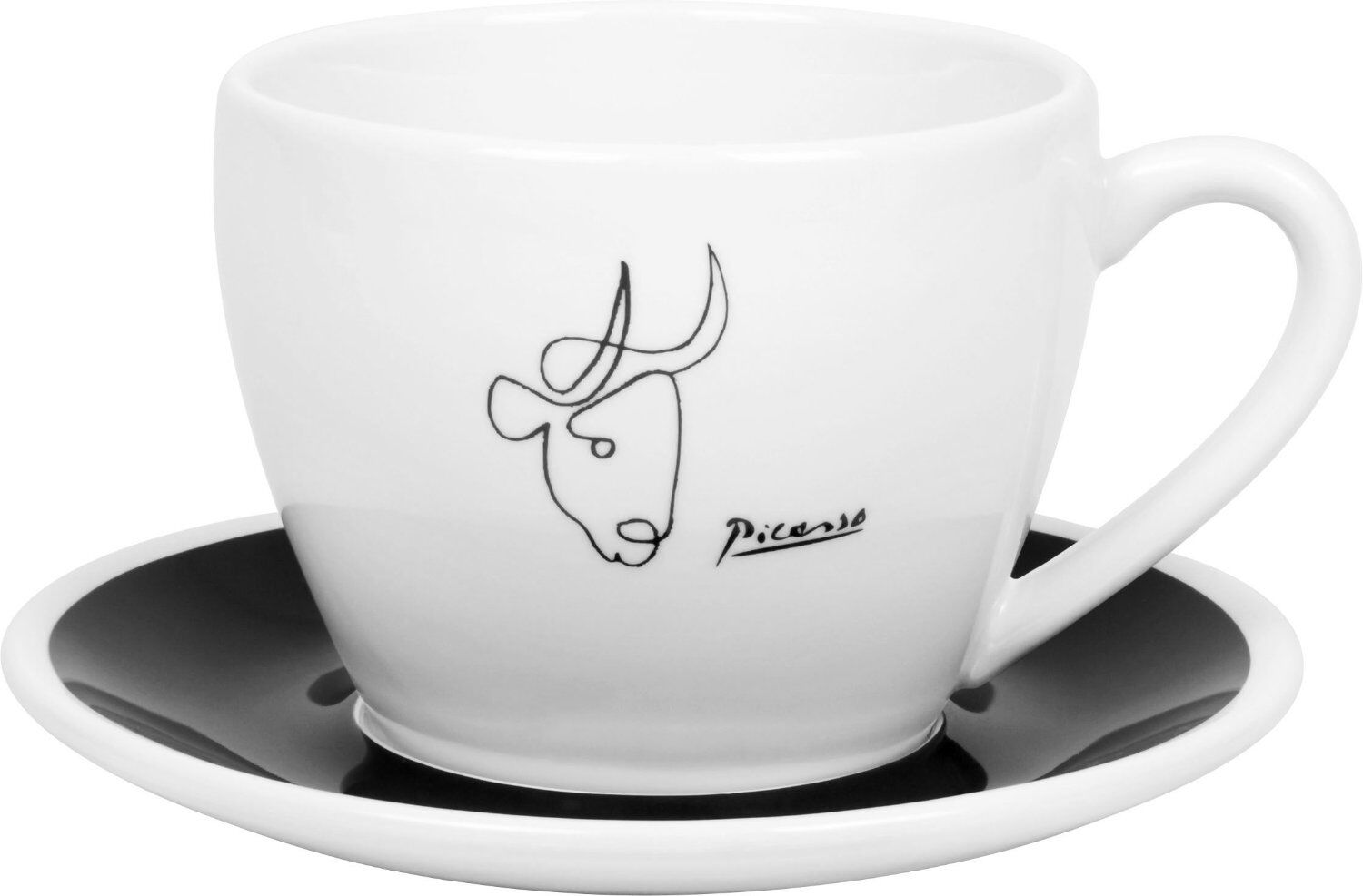 KÖNITZ 2er Set Coffee Bar FIVE Picasso Kaffeetasse mit Untertasse 330 ml im Geschenkkarton – Bild 2