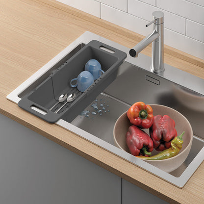 METALTEX 185020001 Drain-Flex Spülkorb ausziehbar aus Kunststoff - Abtropfbecken, Tropfteil