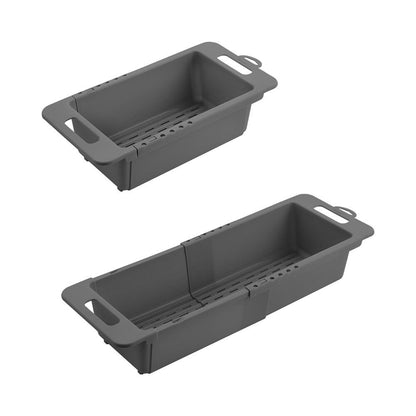 METALTEX 185020001 Drain-Flex Spülkorb ausziehbar aus Kunststoff - Abtropfbecken, Tropfteil