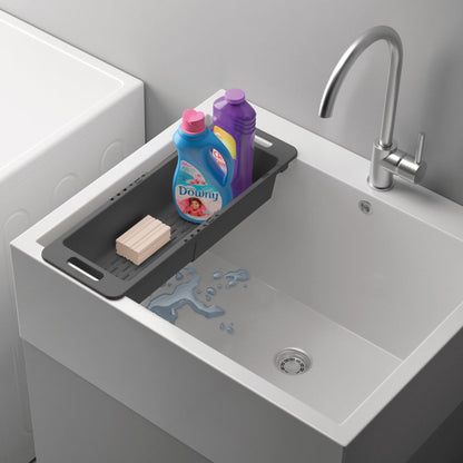 METALTEX 185020001 Drain-Flex Spülkorb ausziehbar aus Kunststoff - Abtropfbecken, Tropfteil