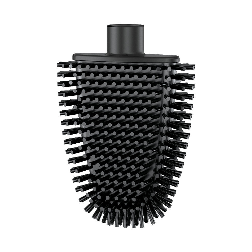 METALTEX 185517000 Cleany Ersatzbürste flach, schwarz, passend für Cleany WC-Bürste