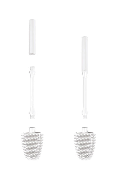 METALTEX 185518000 Cleany WC-Bürste flach, weiß/grau