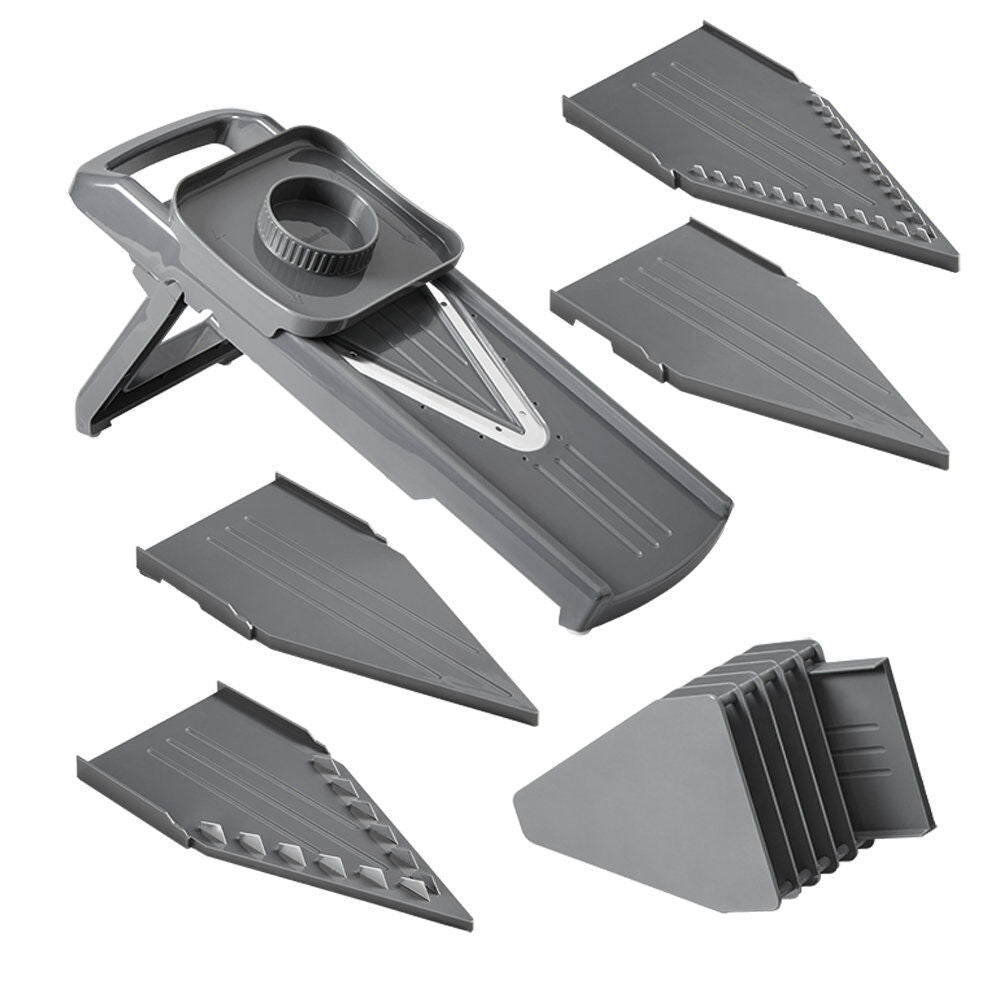 METALTEX 194579000 Slice-V Universalreibe ABS/Inox inkl. 5 Klingeneinsätze / Hobel