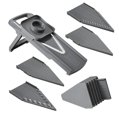 METALTEX 194579000 Slice-V Universalreibe ABS/Inox inkl. 5 Klingeneinsätze / Hobel