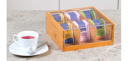 KESPER Tee-Box mit 6 Fächern / Teebox / Teebeutel Box / Teebeutel Aufbewahrung