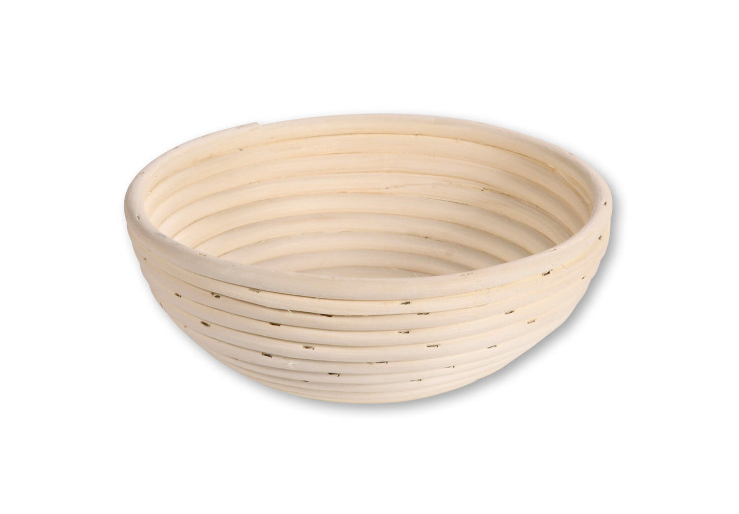 KESPER 19630 Brot- & Gärkorb aus Rattan, rund, Ø 22 cm, Textilfutter abnehmbar / Gärkörbchen