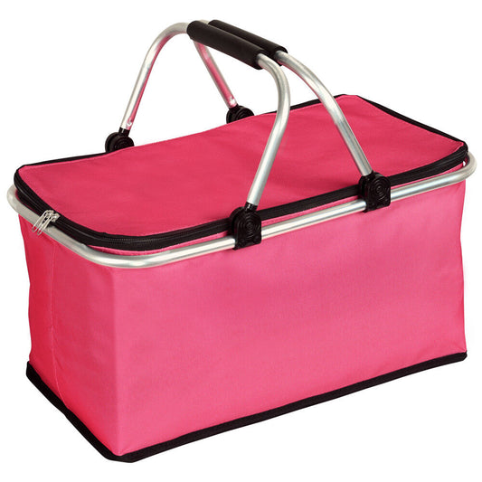 KESPER 19951 Thermokorb, pink / Einkaufskorb mit Isolierung, faltbar