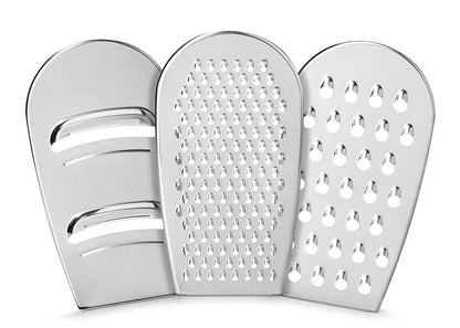 Metaltex 199709080 Trio-Box Reibe mit Behälter und Deckel