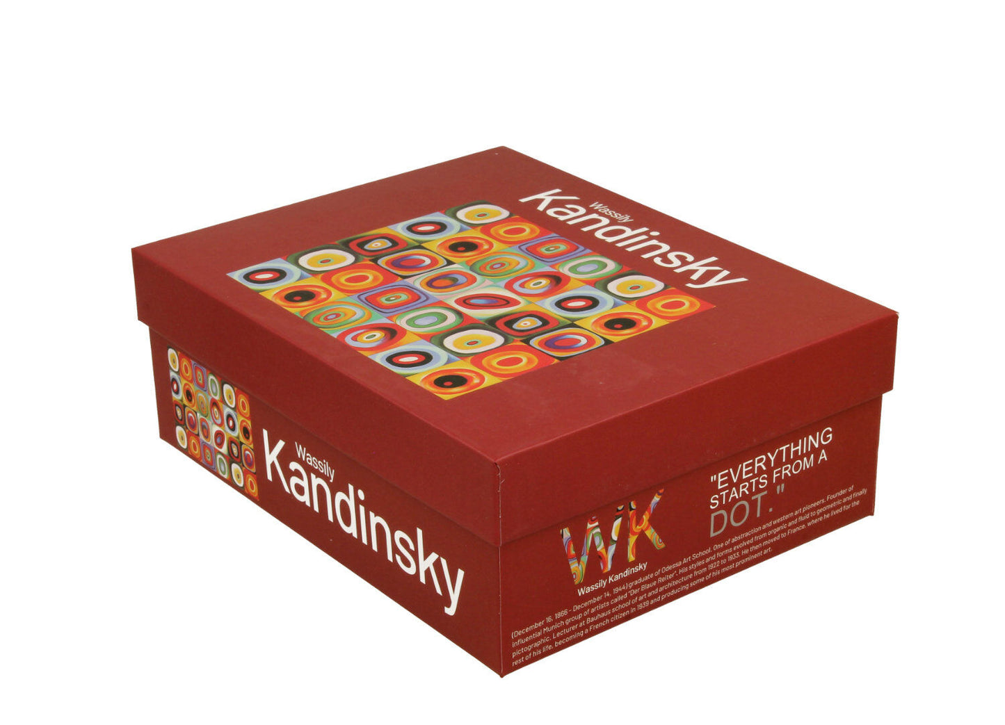 DUO ART GALLERY 2er-Set Espressotassen 110 ml SQUARES WITH CIRCLES inspired by W. Kandinsky, mit Untertassen, New Bone… – Bild 5