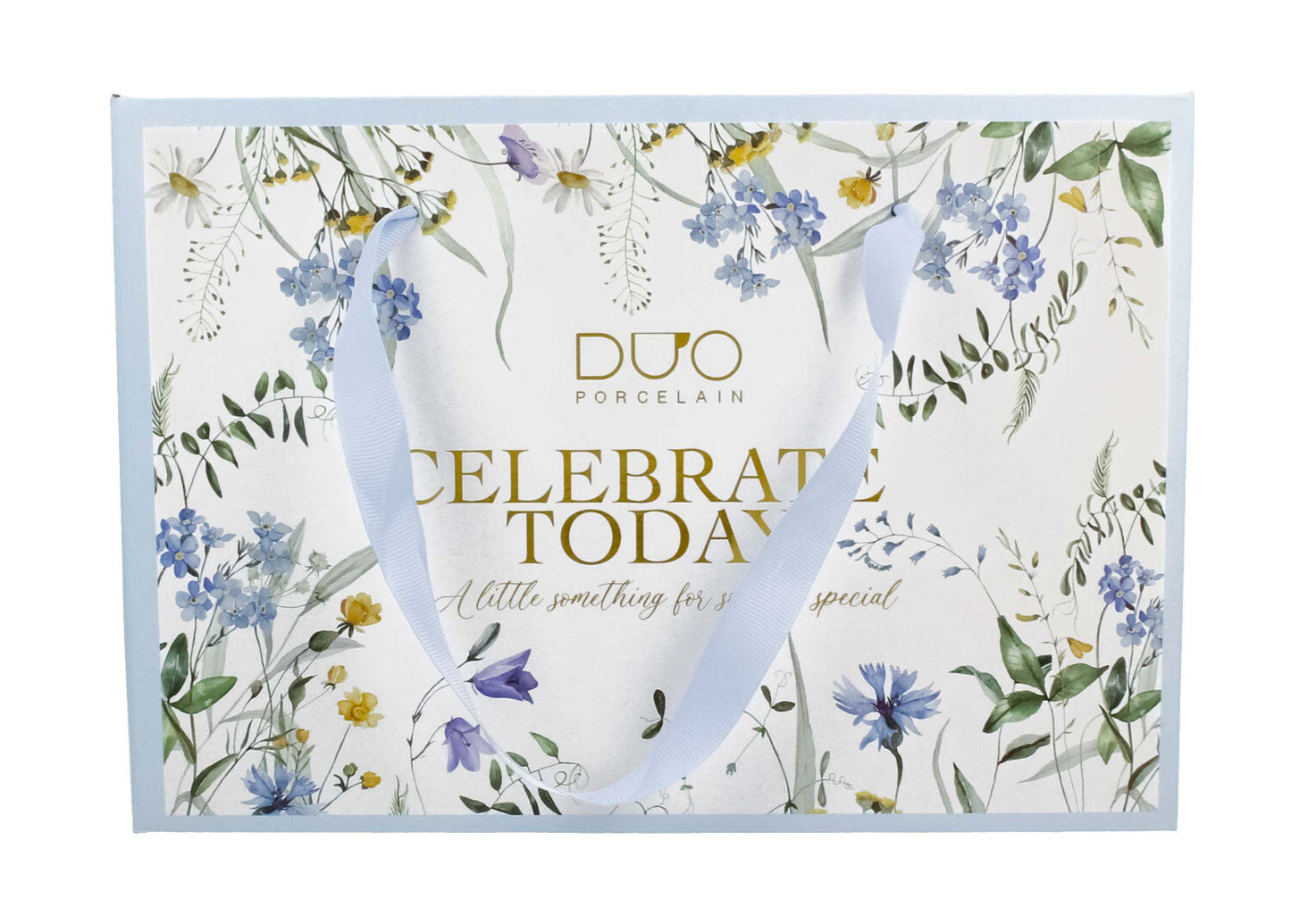 DUO 2er-Set Tassen MELODY, 250 ml mit Untertassen, New Bone China Porzellan, in Geschenkbox