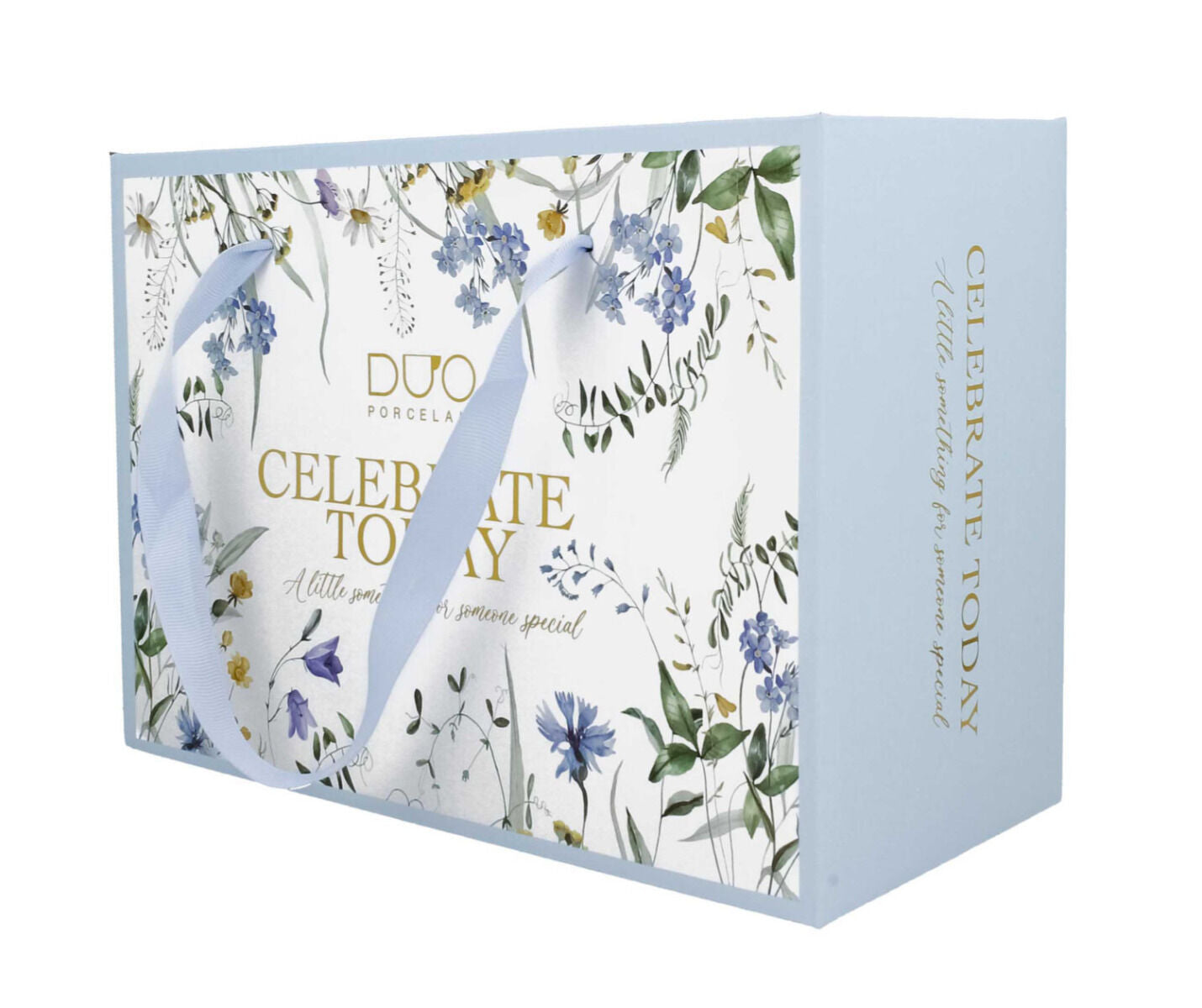DUO 2er-Set Tassen MELODY, 250 ml mit Untertassen, New Bone China Porzellan, in Geschenkbox